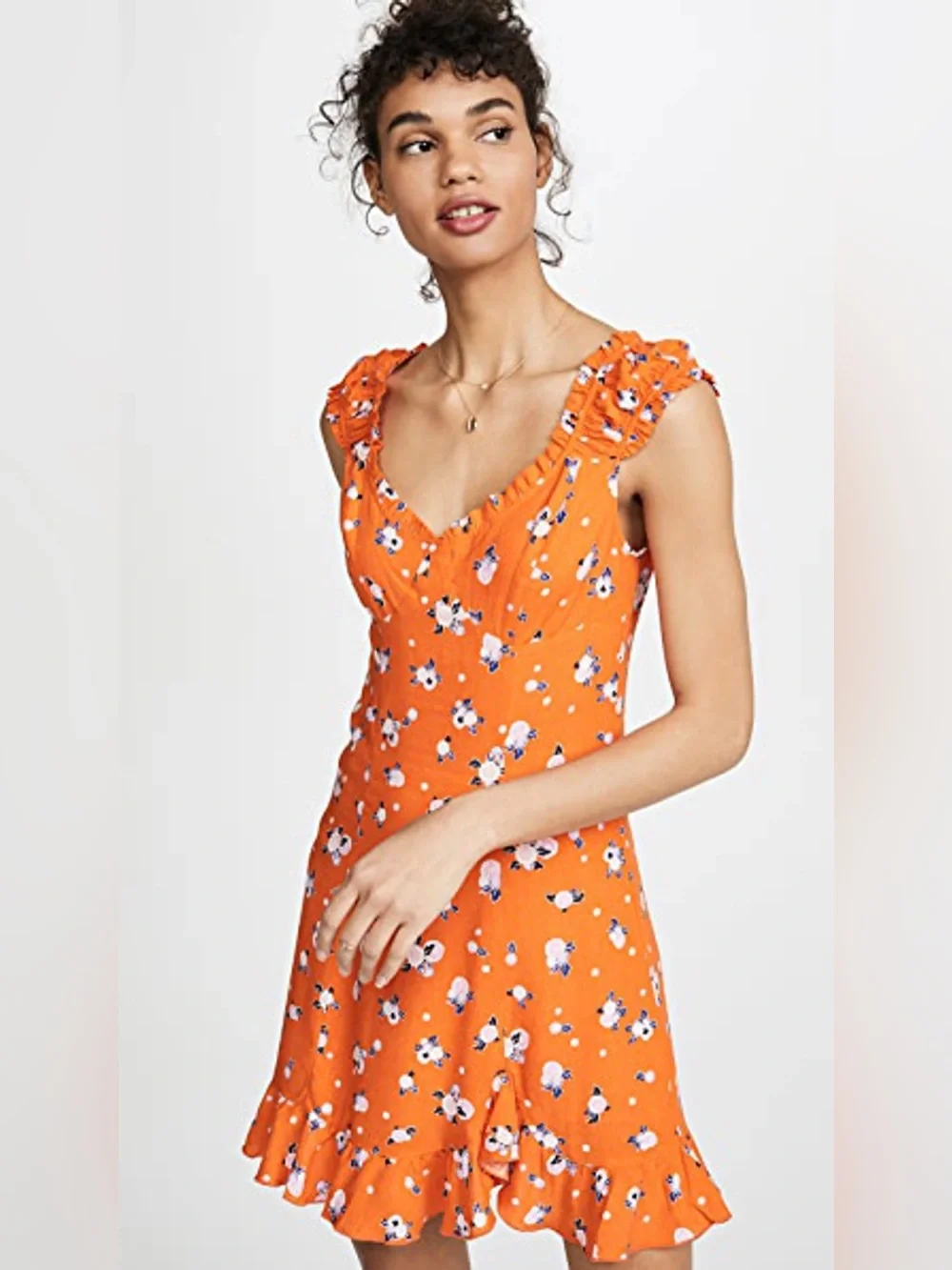 Free People Like A Lady Printed Mini Dress